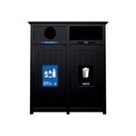 Aura Double Recycling Station | Circle-Full | Black