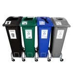 Mobile Manusorter Quad Station with Dolly - Configurable