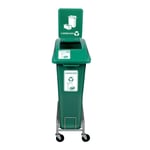 Mobile Manusorter Single Bin with Sign & Dolly - Configurable