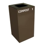 Geocube in Brown w/Compost Decal | 19 Gal