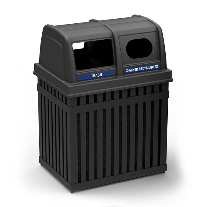 ArchTec Parkview Double Trash/Recycling Receptacle
