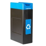 Avante 30 Gal Recycling Bin with Narrow Blue Lid
