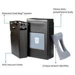 Avante 30 Gal Waste Bin with Shallow Gray Lid