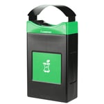 Avante 30 Gal Compost Bin with Shallow Green Canopy Lid