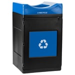 Avante 55 Gal Recycling Bin with Standard Blue Lid