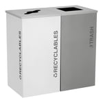 Black Tie Kaleidoscope Square Two-Stream Recycling Station - Configurable