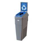 Lean Stream Single Recycling Bin with Sign | 23 Gallon