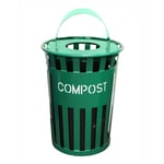 Oakley Eco Series Compost Bin with Hood Top - Green