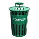 Oakley Eco Series Compost Bin with Rain Cap - Green
