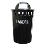 Oakley Eco Series Landfill Bin with Dome Top - Black