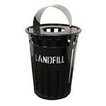 Oakley Eco Series Landfill Bin with Hood Top - Black