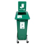 Mobile Manusorter XL Single with Sign & Dolly | 32 Gal - Configurable