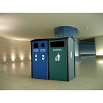 Manchester Sideload Slim Triple Recycling Station - Configurable