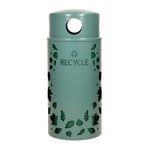 Nature Series 33 Gallon Recycling Receptacle - Leaves - Configurable