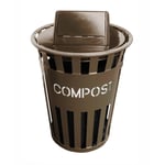 Oakley Eco Series Compost Bin with Swing Top - Brown