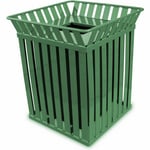 The Oakley Square Waste Container in Green