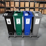 Mobile Manusorter Quad Station with Dolly - Configurable