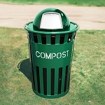 Oakley Eco Series Compost Bin with Dome Top - Green