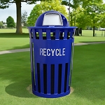 Oakley Eco Series Recycle Bin with Dome Top - Blue