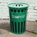 Oakley Eco Series Compost Bin with Flat Top - Green