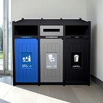 Vision Triple Recycling Station | Full-Slot-Full | Blue-Grey-Black