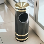 Monte Carlo Ash/Trash Receptacle with Funnel Cover - Configurable