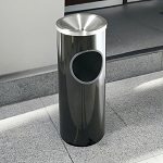 Mount Everest Ash/Trash Receptacle with Funnel-Top, 3 Gal - Configurable