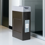 Avante 30 Gal Waste Bin with Narrow Gray Lid