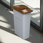 Waste Watcher Compost Container with Solid Lift Lid in Brown | 20 Gal