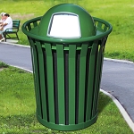 Wydman 36-Gallon Slatted Trash Receptacle - Configurable