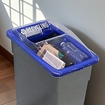 Blue Recycling Vue Lid