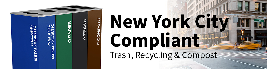 New York City Compliant Recycling Bins