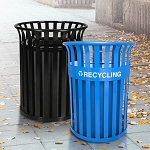 Streetscape Classic Trash and Recycling Combo - Configurable