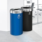 Multi-Color 41-Gallon Glaro VALUE SERIES Two-Stream Recycling Station - Configurable