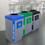 The Octo Indoor Three-Stream Recycling Station - Configurable