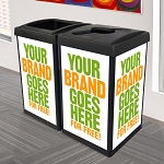 ErgoCan Customizable Square 2-Stream