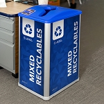 Mosaic 32 Gallon Single Recycling Bin