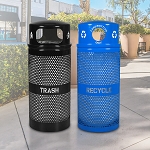 Landscape 34 Recycling and Trash Combo