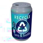 Big Can Recycler - 'Polar Blue' Cans & Bottles Recycling