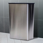 Modern Stainless Steel Rectangular Wastebasket - Configurable
