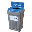 FlexE Single Bin in Gray with custom signs 