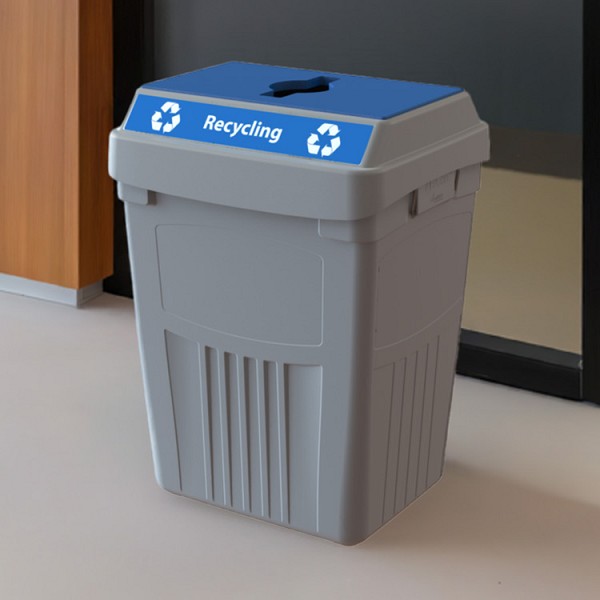 FlexE Single 50 Gallon Recycling Bin 