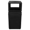 Evolve 50-Gallon Waste Cube with Canopy in Black 