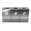 Recycle, Waste & Compost Labels, Recycle, Waste & Compost Symbols, with Mixed, Square & Circle Openings 