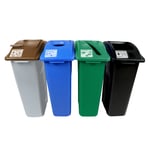 NYC Compliant Waste Watcher Quad Compost Station | 16 Gallon