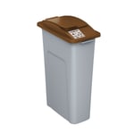Waste Watcher Compost Container with Solid Lift Lid in Brown | 23 Gal